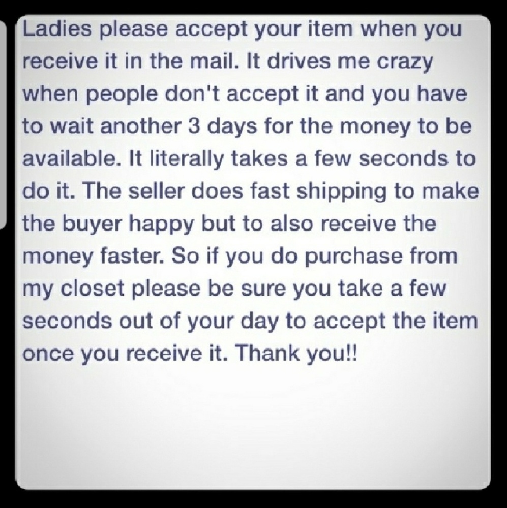 Respect to your sellers